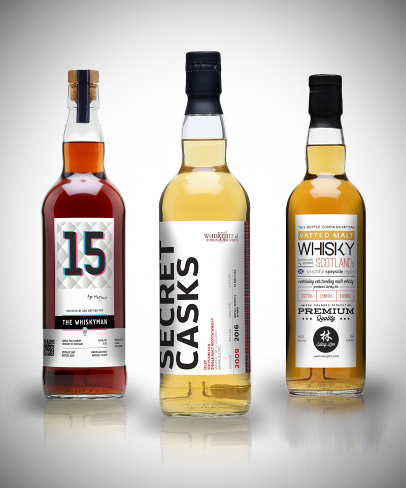 Whisky labels - Grafisch ontwerp