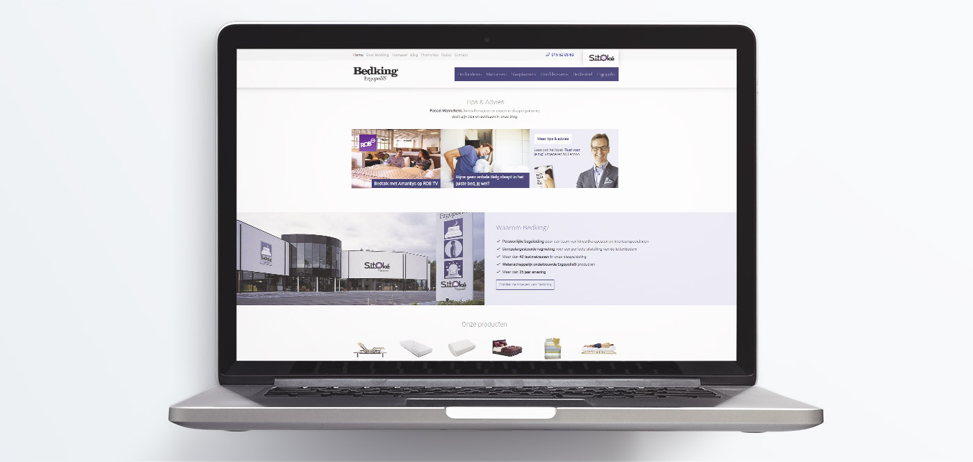 Responsive website Bedking Ergopolis - Foto 1