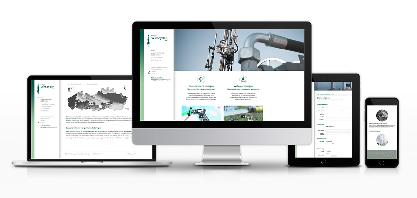 Responsive website Boringen Verheyden - Foto 1