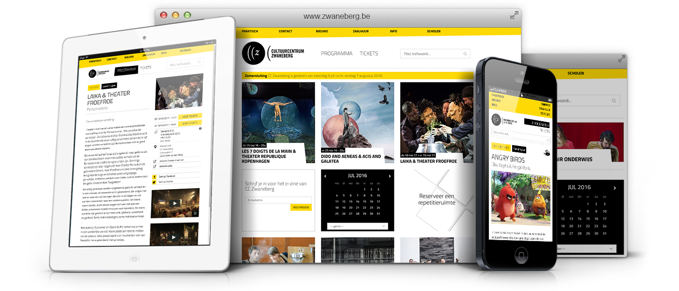 Responsive website - CC Zwaneberg