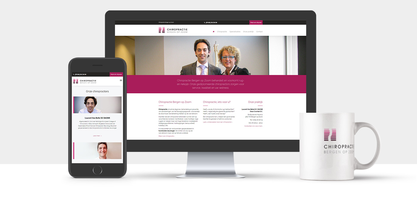 Huisstijl + responsive website Chiropractie Bergen op Zoom - Foto 1