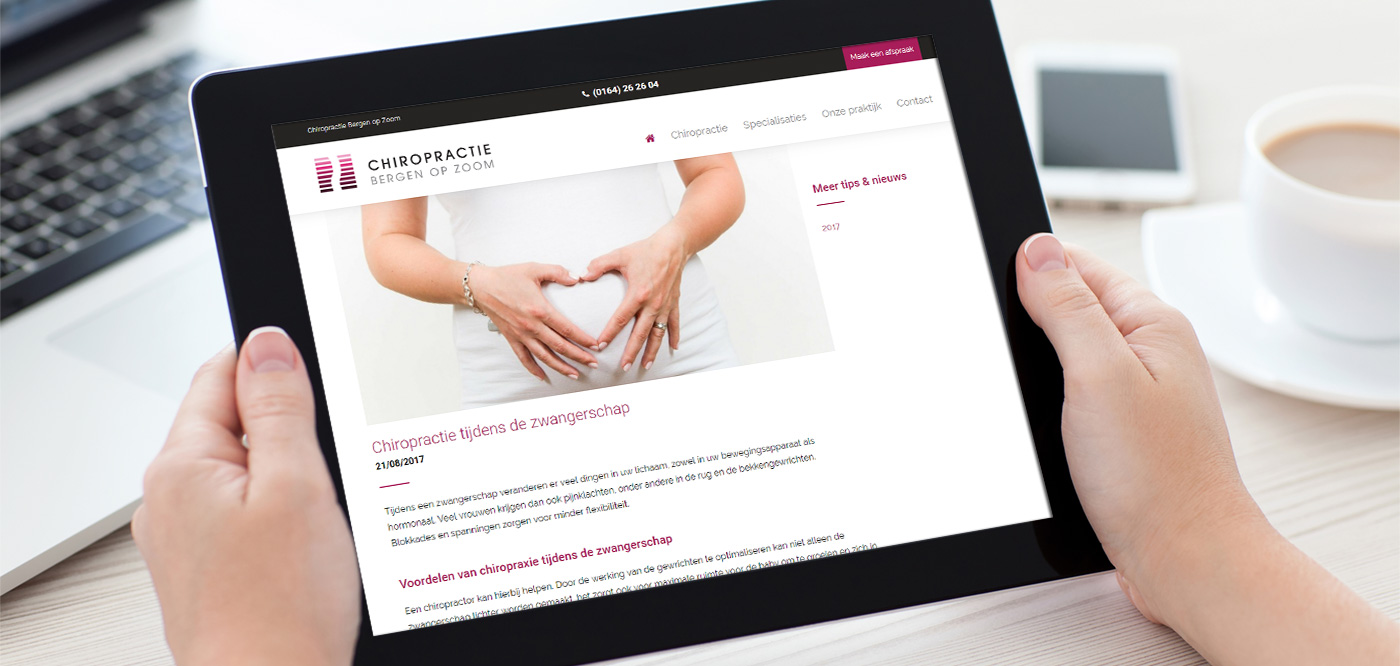 Huisstijl + responsive website Chiropractie Bergen op Zoom - Foto 1