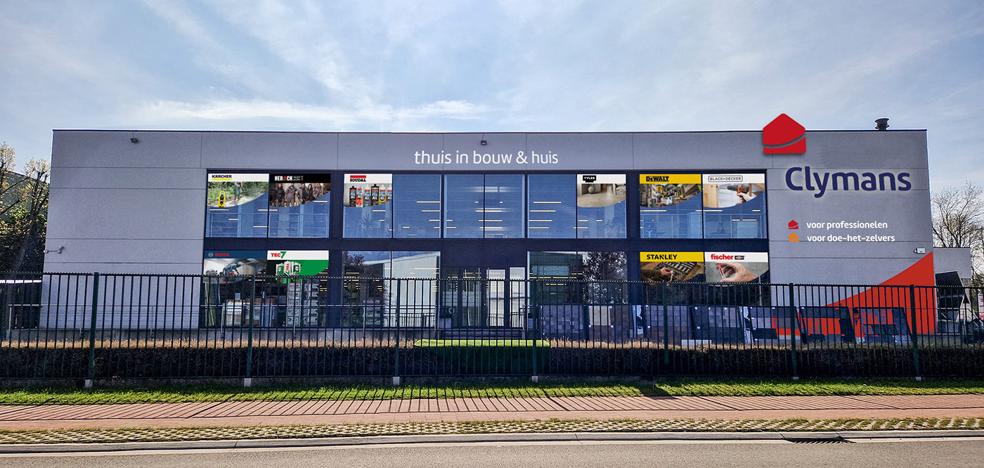 Logo, huisstijl + signage Clymans - Foto 1 Logo, huisstijl + signage Clymans - Foto 1