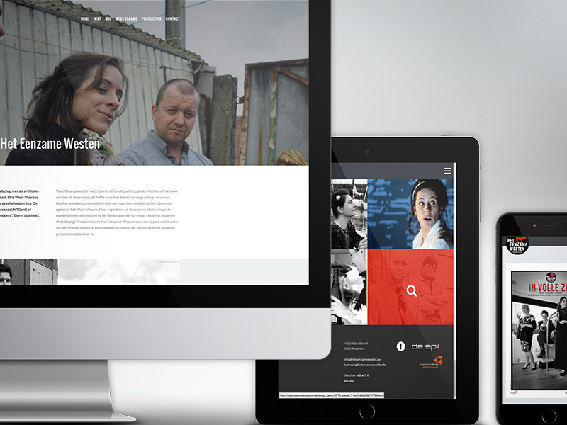 Het Eenzame Westen - Responsive one-page website