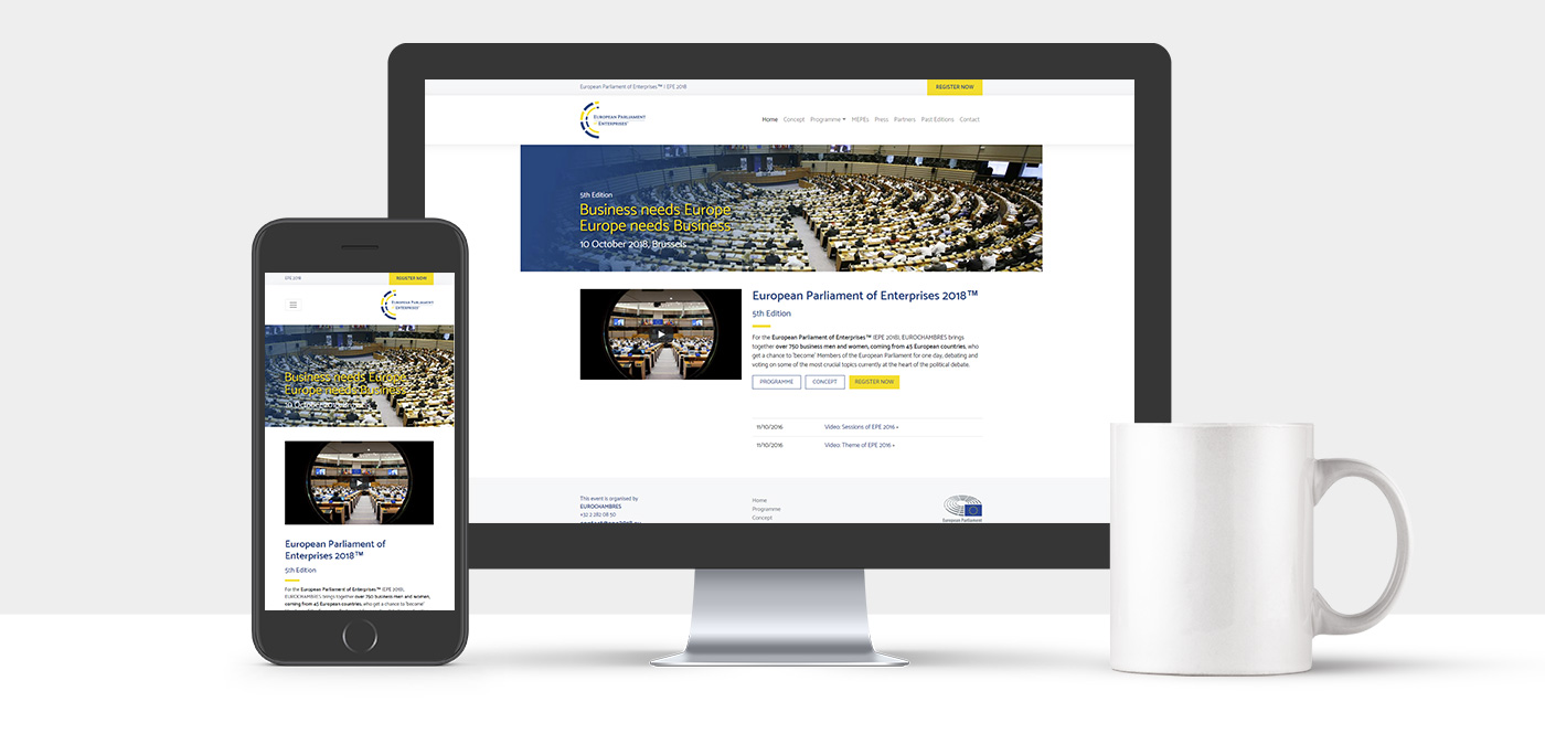 Responsive website Parliament of Enterprises 2018 - Foto 1 Responsive website Parliament of Enterprises 2018 - Foto 1