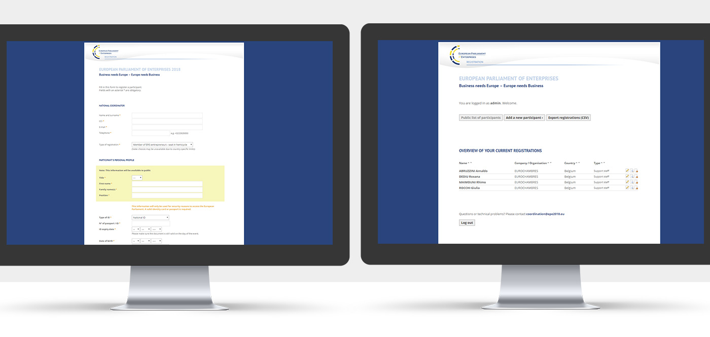 Responsive website Parliament of Enterprises 2018 - Foto 1 Responsive website Parliament of Enterprises 2018 - Foto 1