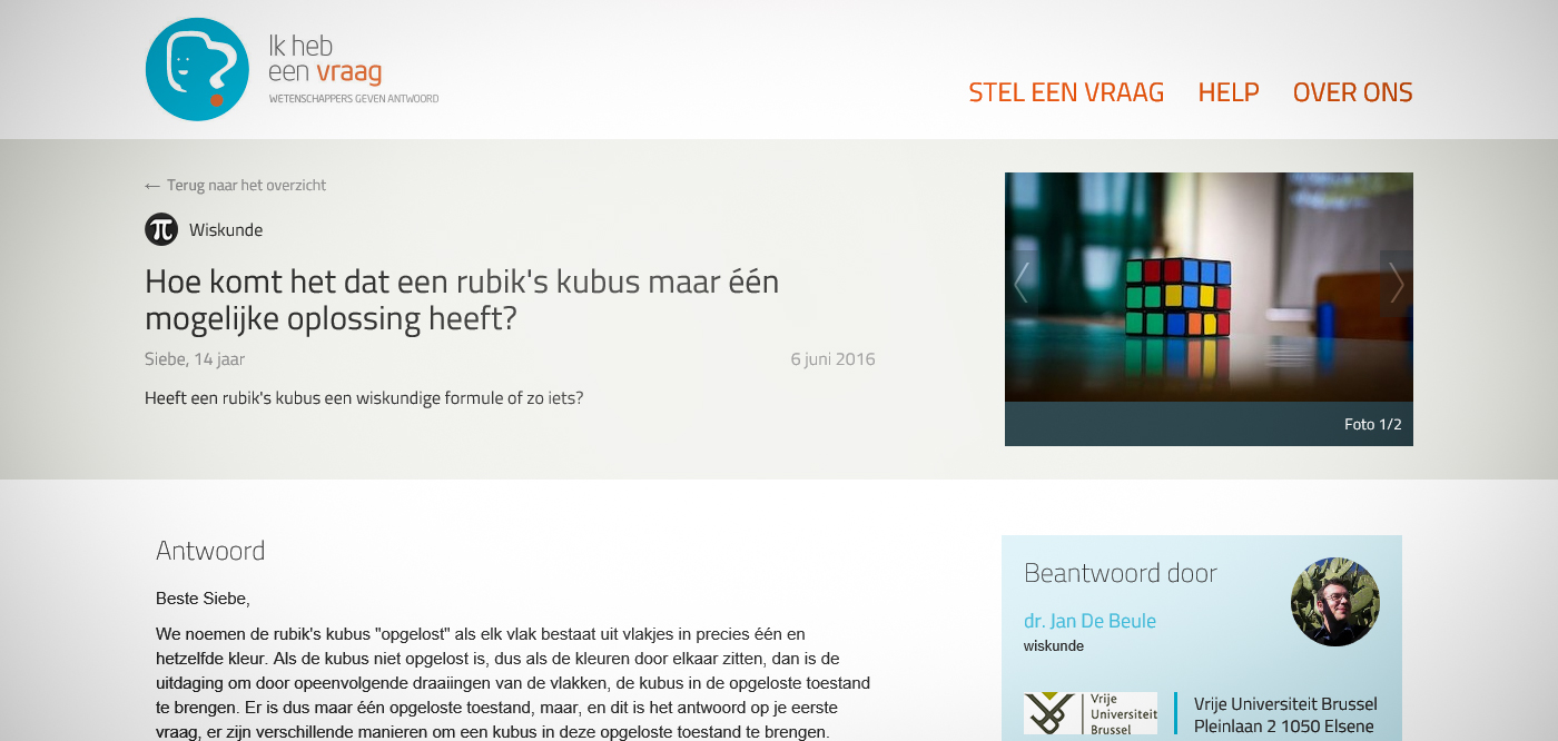 Huisstijl & responsive website Ik heb een vraag - Foto 1 Huisstijl & responsive website Ik heb een vraag - Foto 1