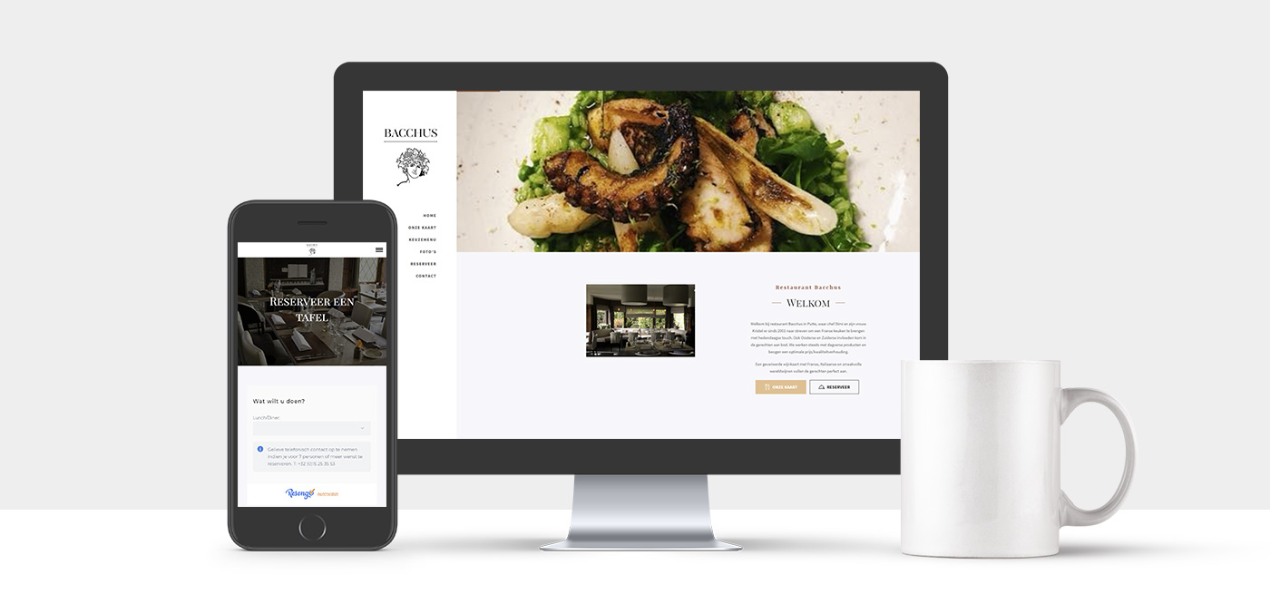 Huisstijl & webdesign Restaurant Bacchus - Foto 1 Huisstijl & webdesign Restaurant Bacchus - Foto 1