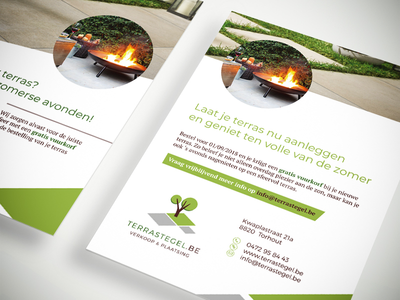 Terrastegel.be - Huisstijl & webdesign