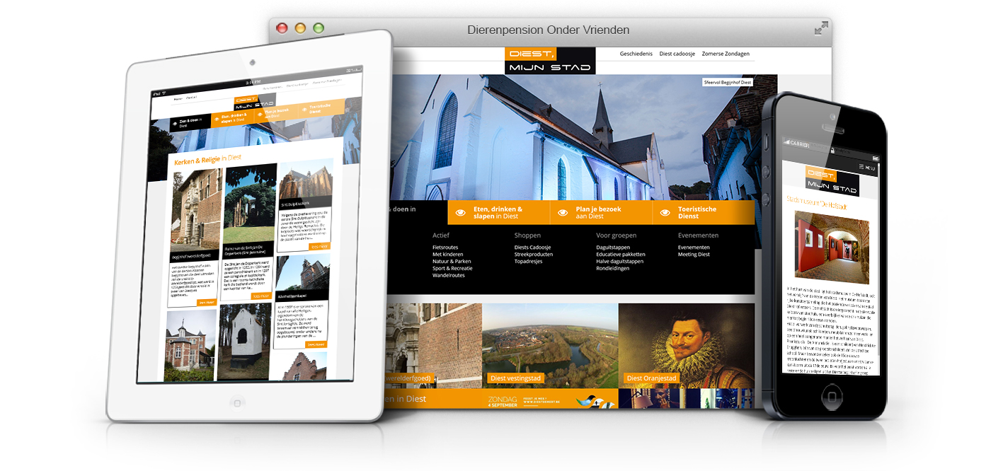 Responsive website Toerisme Diest - Foto 1