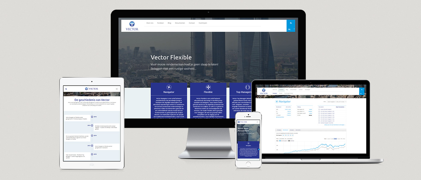 responsive website Vector Asset Management - Foto 1