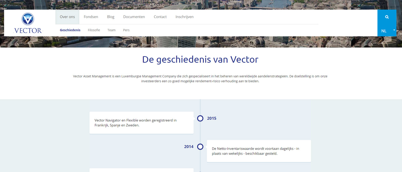 responsive website Vector Asset Management - Foto 1